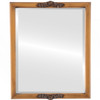 Beveled Mirror - Athena Rectangle Frame - Sunset Gold