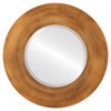 Beveled Mirror - Tribeca Round Frame - Sunset Gold