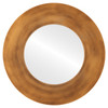 Flat Mirror - Tribeca Circle Frame - Sunset Gold
