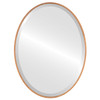 Singapore Framed Oval Mirror - Sunset Gold