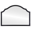 Tokyo Mantel Framed Mirror - Peaks Cathedral - Matte Black