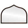 Milano Mantel Framed Mirror - Teardrop Cathedral - Rubbed Bronze
