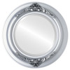 Beveled Mirror - Winchester Round Frame - Silver Spray