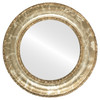 Flat Mirror - Somerset Circle Frame - Champagne Silver
