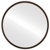 London Framed Circle Mirror - Rubbed Bronze  25 1/8" x  25 1/8" Outside Dimension