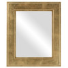 Flat Mirror - Montreal Rectangle Frame - Gold Leaf