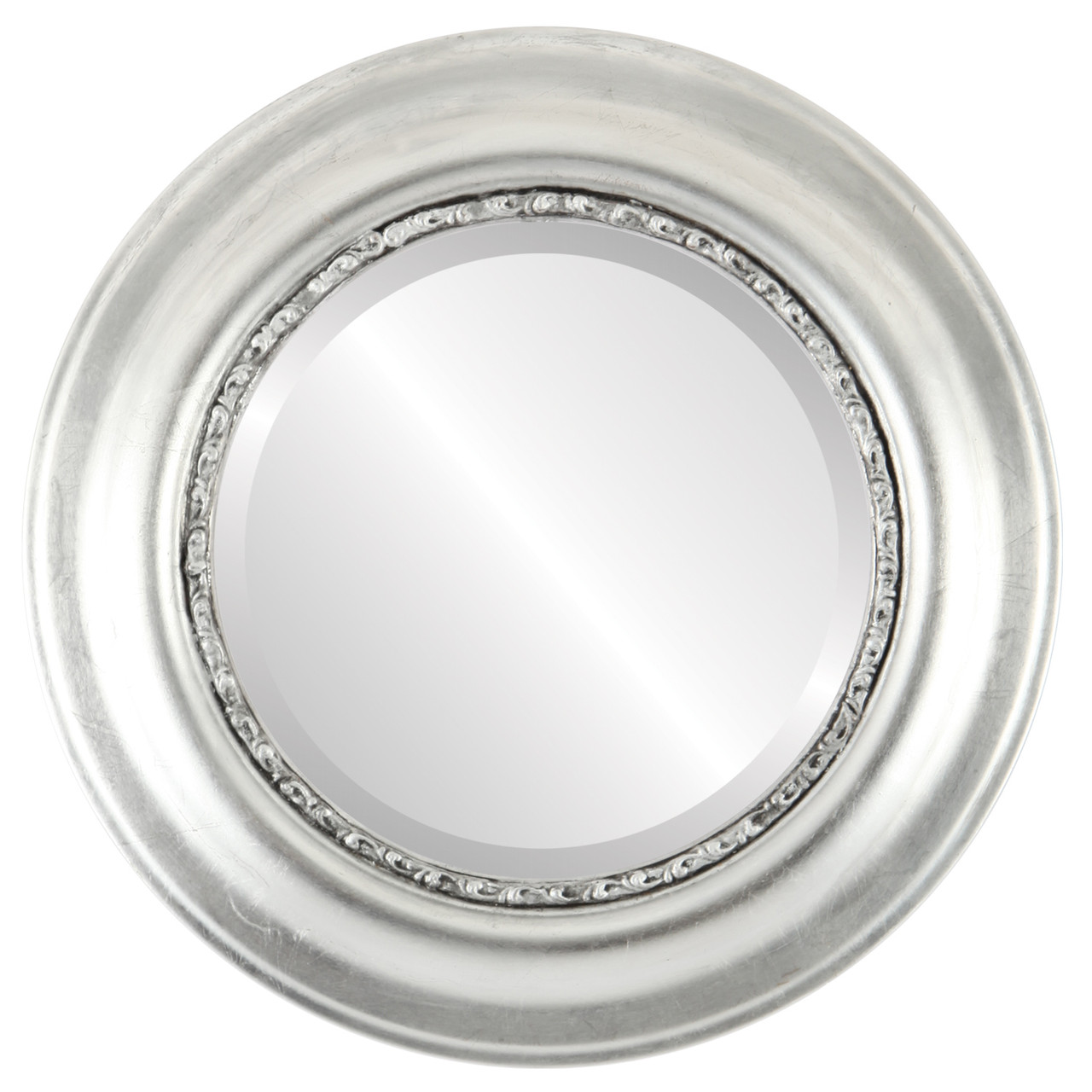 Decorative Silver Round Mirrors from $177