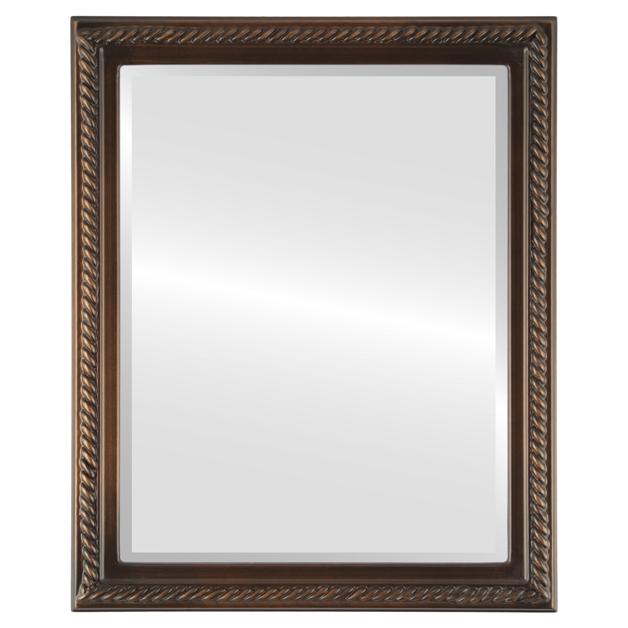 Oval Beveled Wall Mirror for Home Decor Santa Fe Style Rubbed Bronze - 3