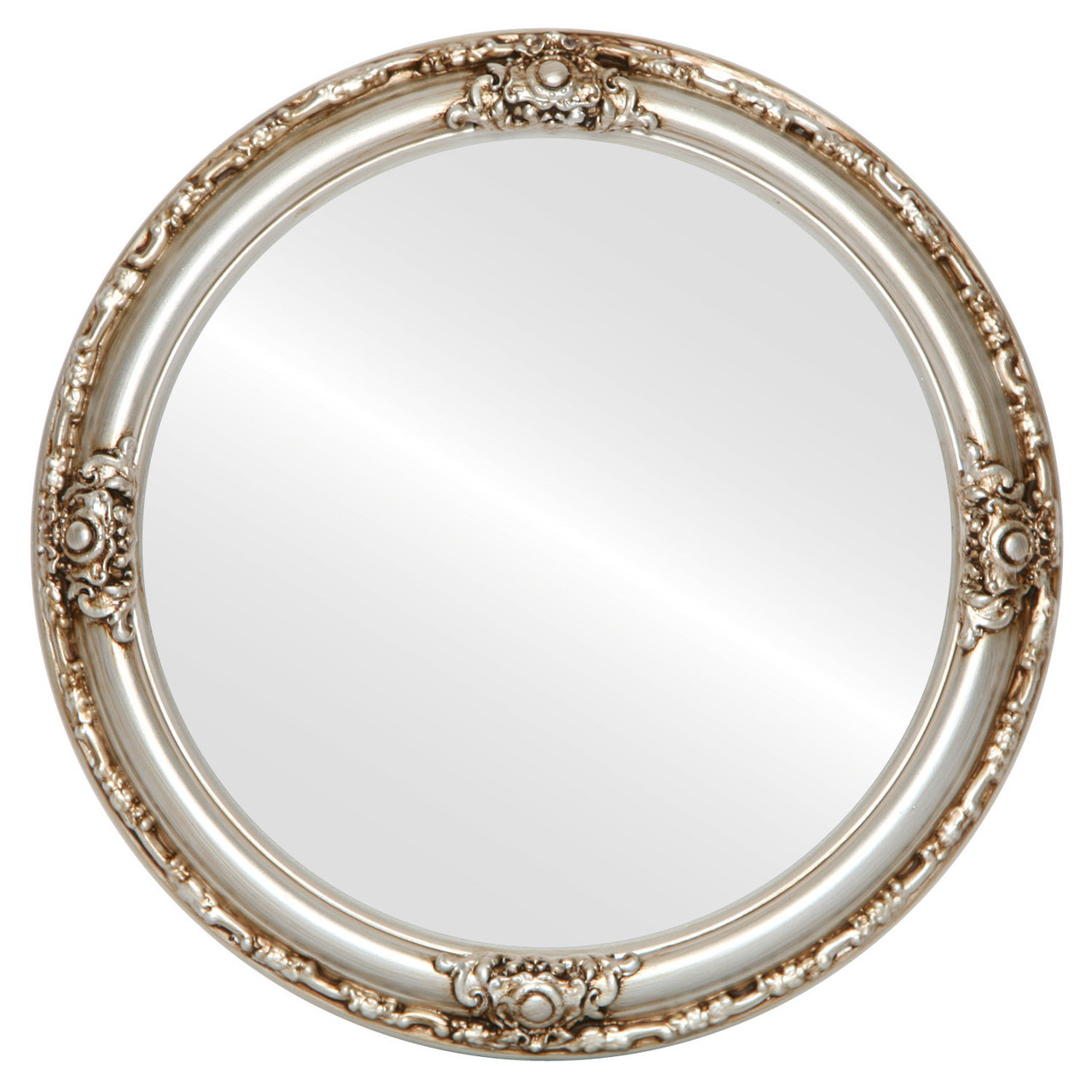 Antique Silver Round Mirrors from $136 | Free Shipping