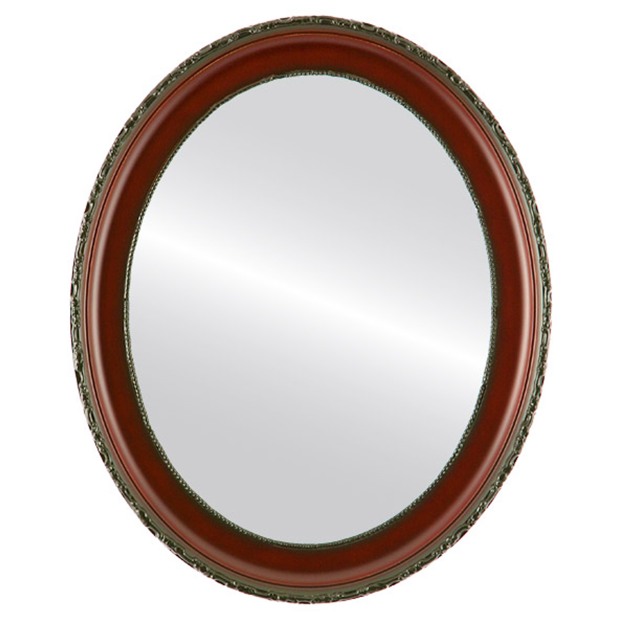 Antique Red Oval Mirrors from $136 Free Shipping