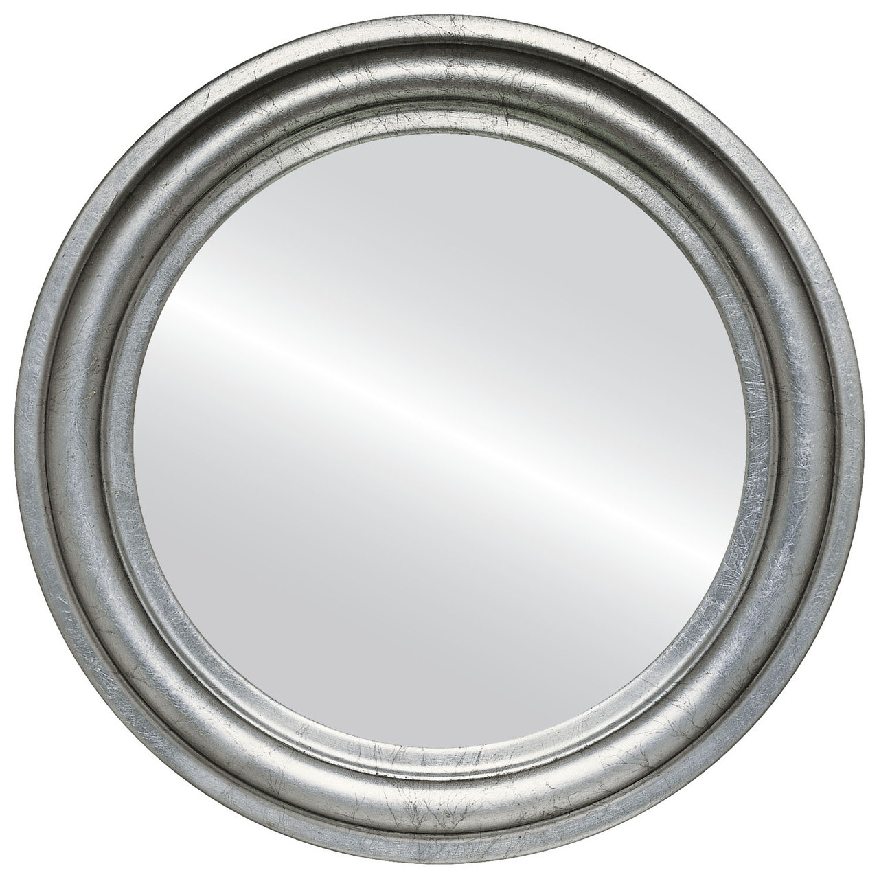 Contemporary Silver Round Mirrors from $142