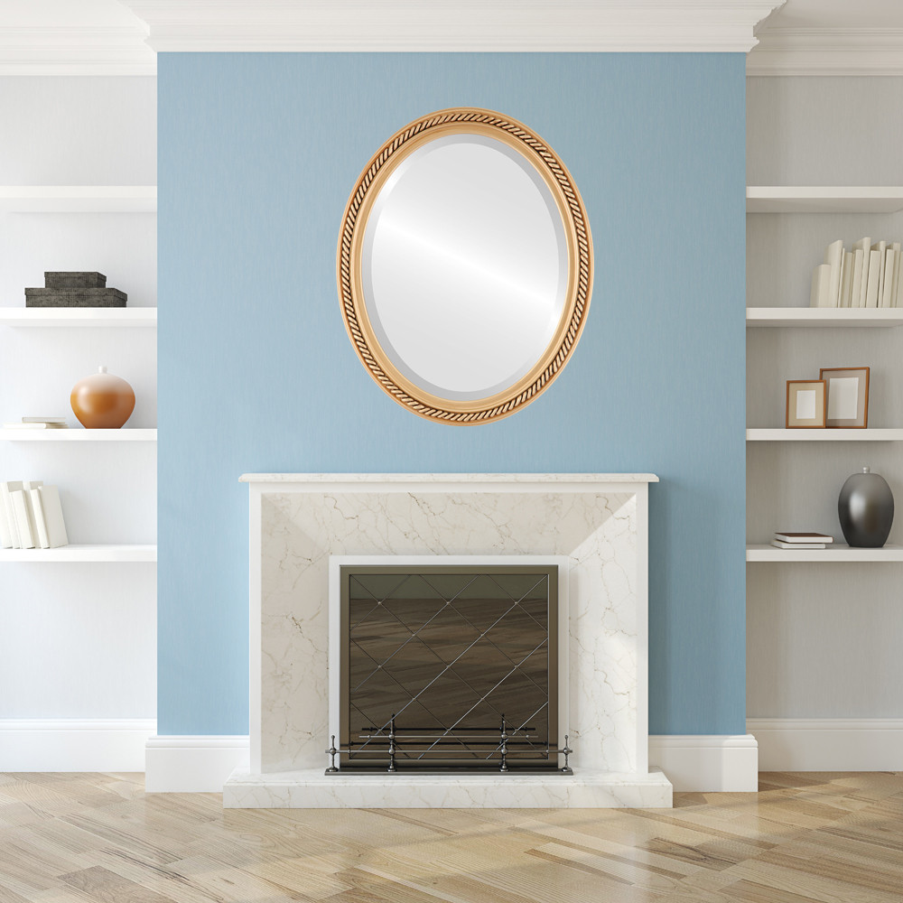 Antique Gold Oval Mirrors from $136 | Free Shipping