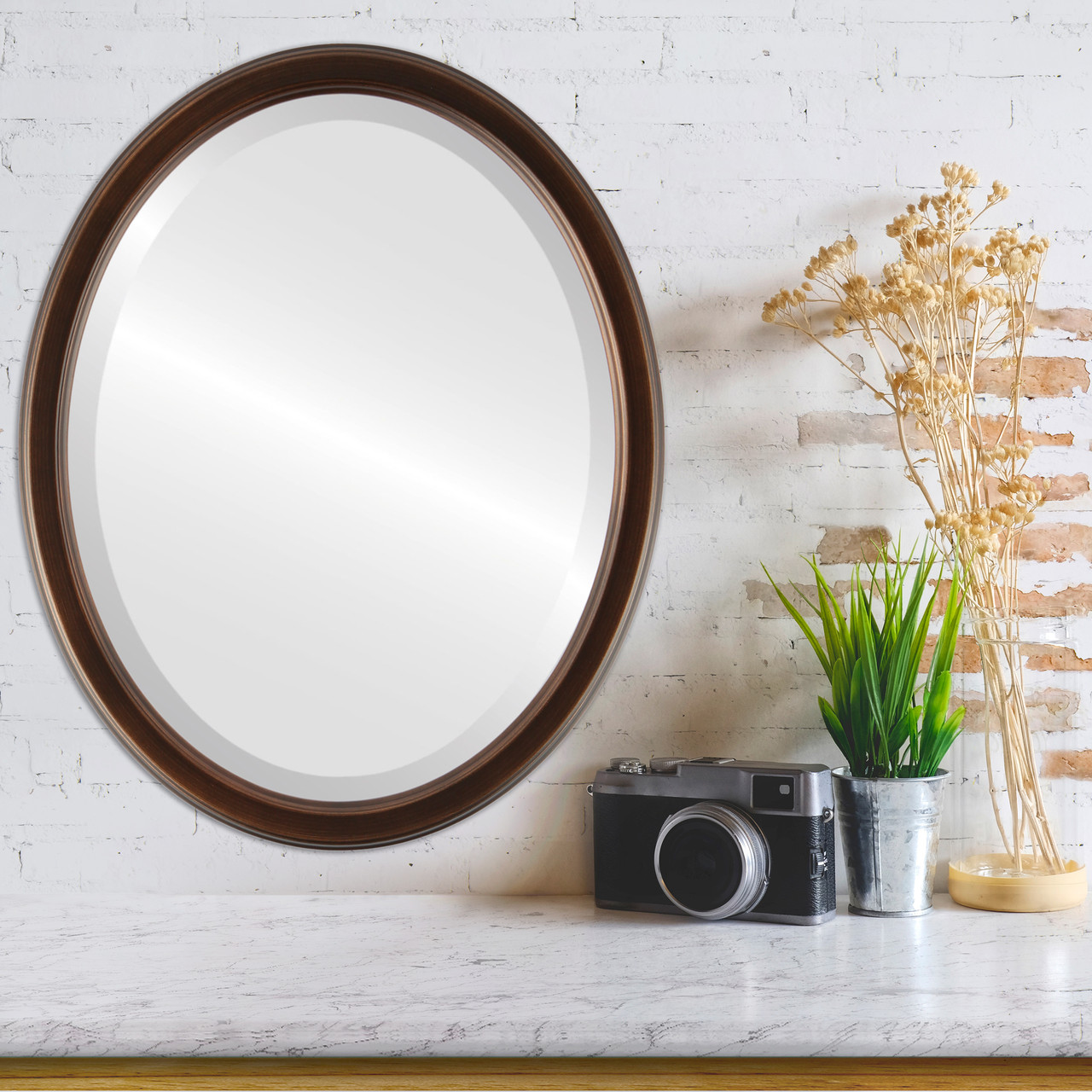 Contemporary Black Oval Mirrors from $97 Free Shipping