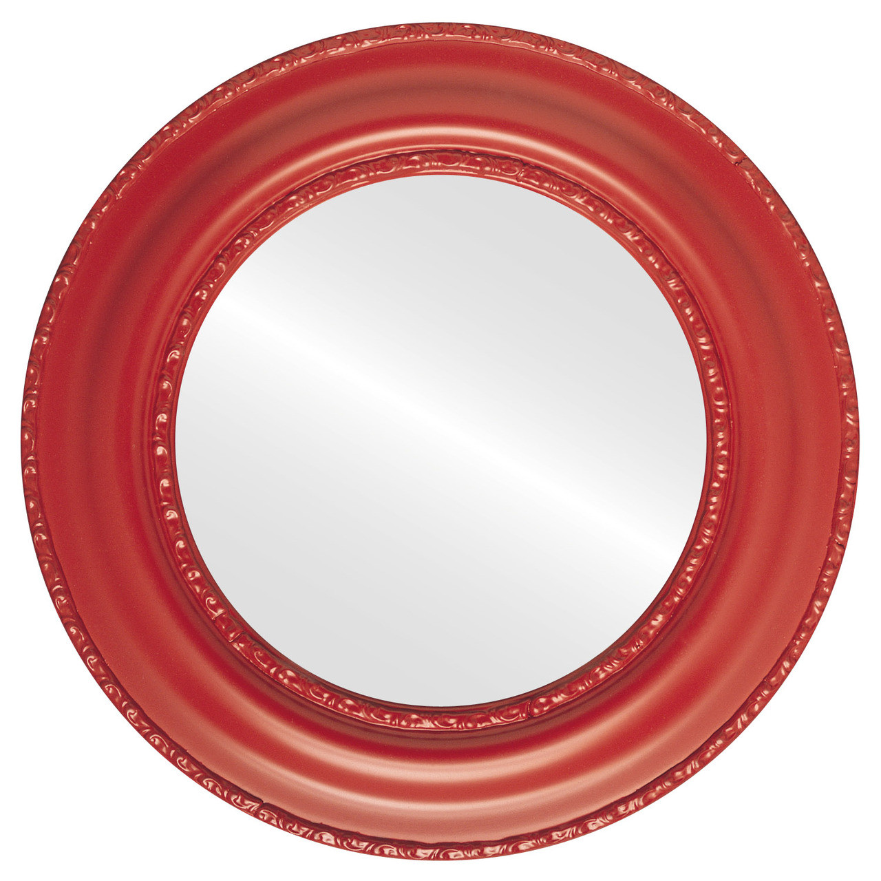 Antique Red Round Mirrors from $136 | Free Shipping
