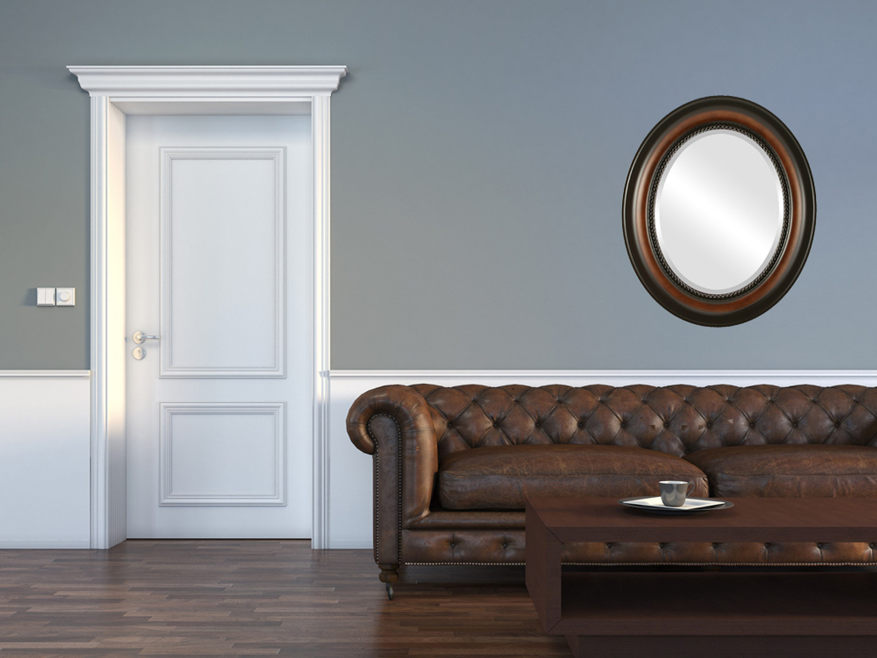 Decorative Brown Oval Mirrors from $146 Free Shipping