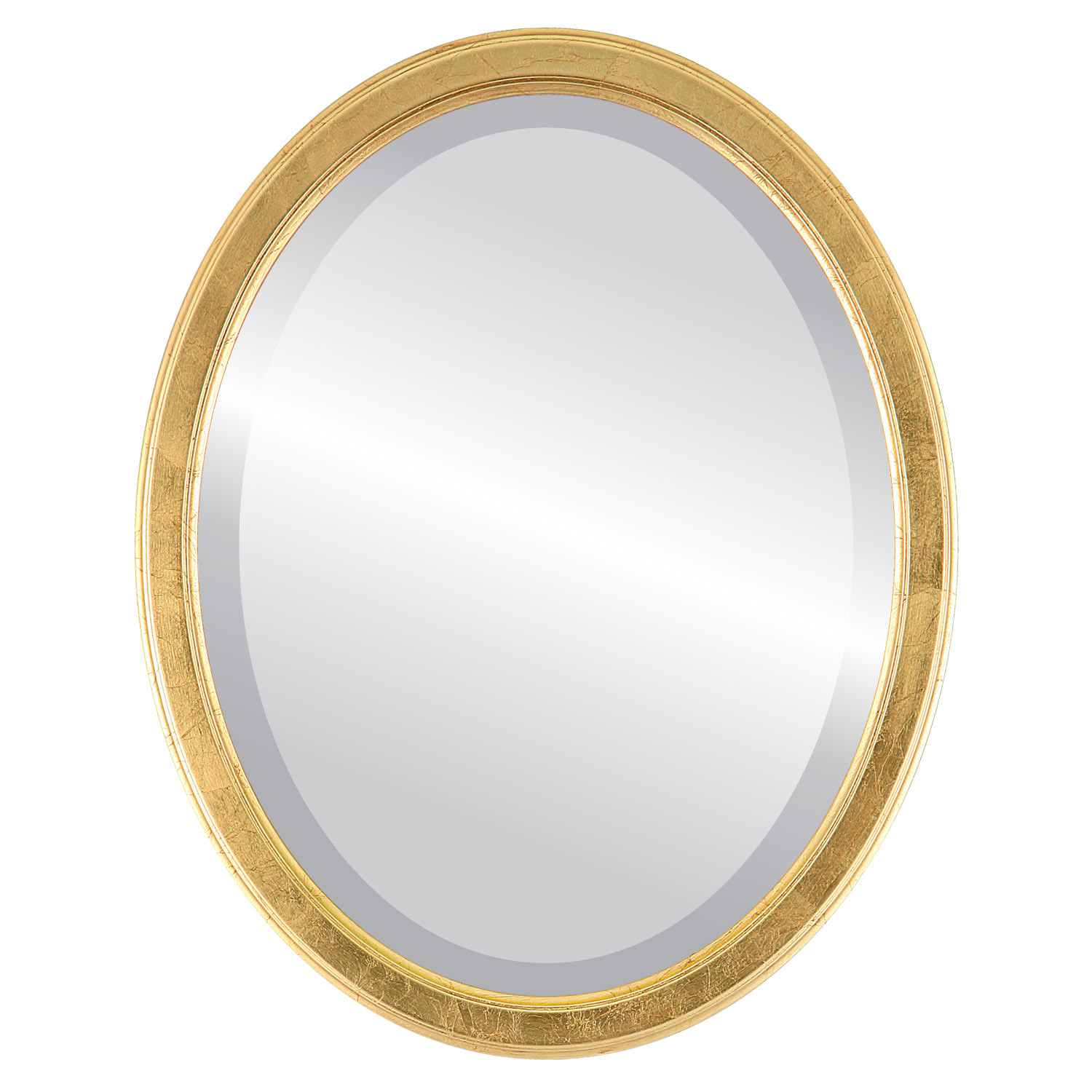 Saratoga Oval Framed Mirror Gold LeafOVALCREST