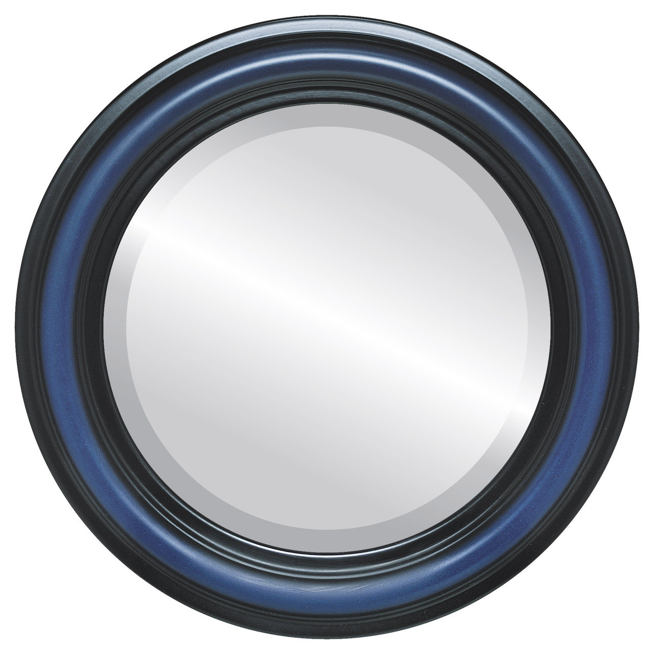 Montreal Round Framed Mirror Royal BlueOVALCREST