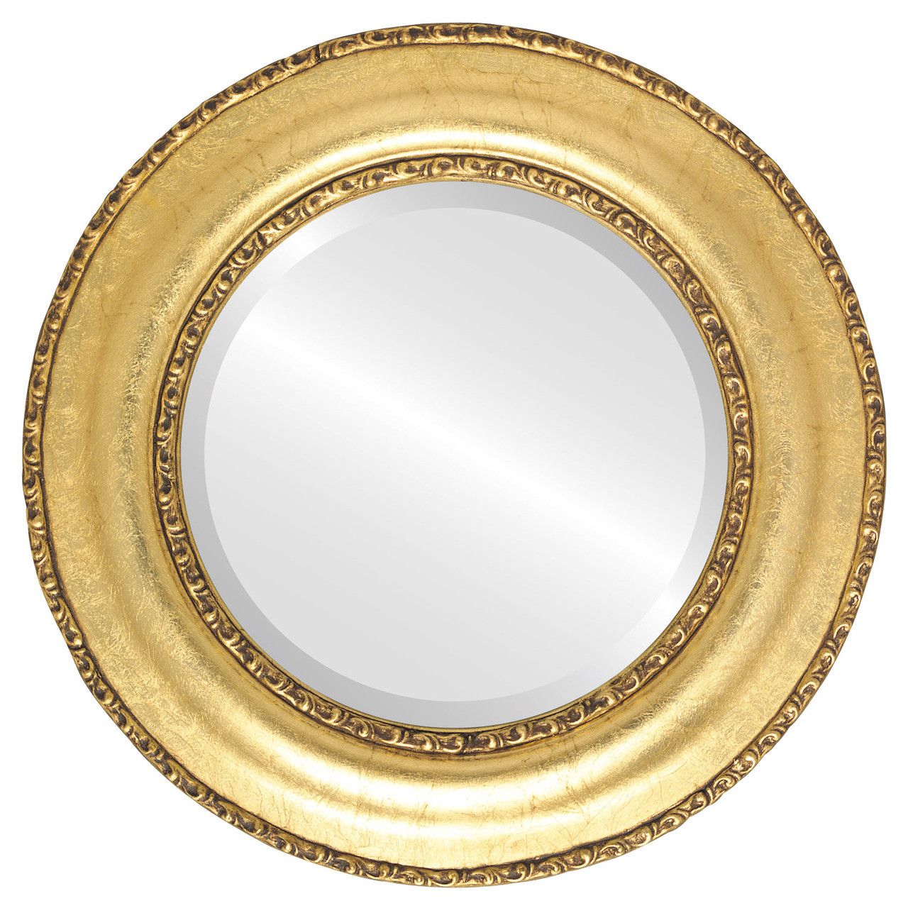 Antique Gold Round Mirrors from $136 | Free Shipping