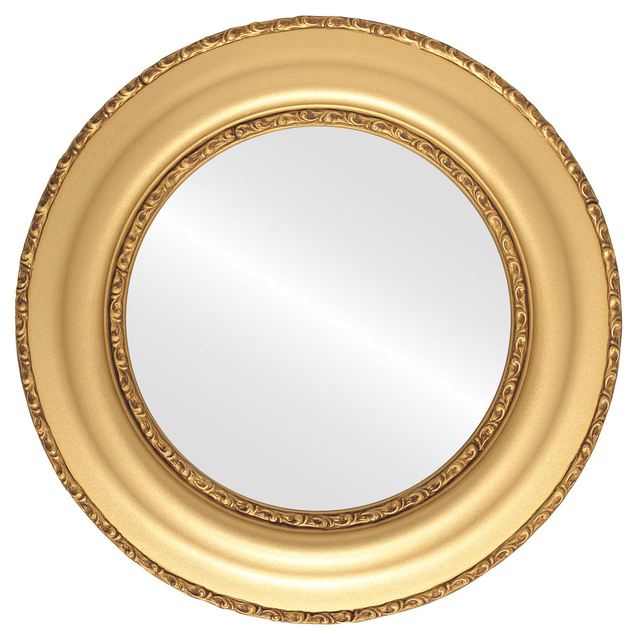 Antique Gold Round Mirrors from $136 | Free Shipping