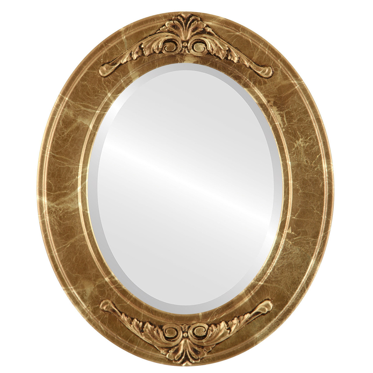 Ramino Rectangle Framed Mirror Champagne GoldOVALCREST