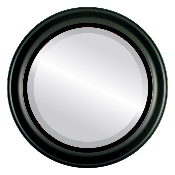 Black Round Mirrors The Oval and Round Mirror Store
