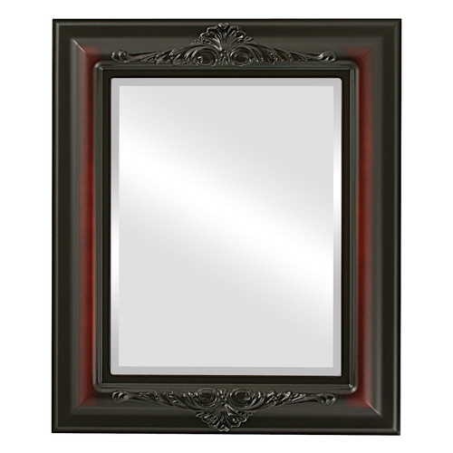 Beveled Mirror - Winchester Rectangle Frame - Rosewood