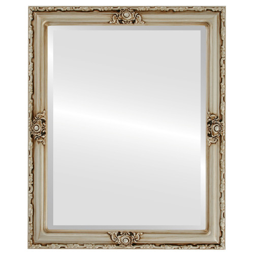 Beveled Mirror - Jefferson Rectangle Frame - Silver