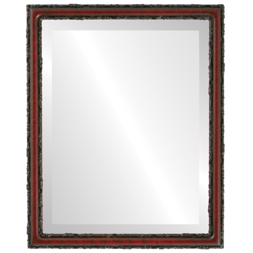 Beveled Mirror - Virginia Rectangle Frame - Vintage Cherry