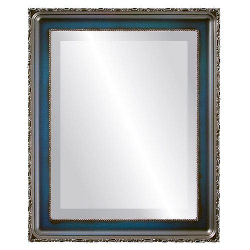 Beveled Mirror - Kensington Rectangle Frame - Royal Blue