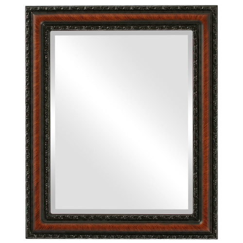 Beveled Mirror - Dorset Rectangle Frame - Vintage Walnut