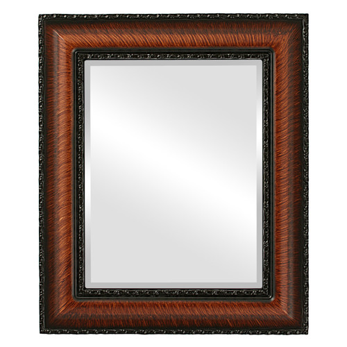 Beveled Mirror - Somerset Rectangle Frame - Vintage Walnut