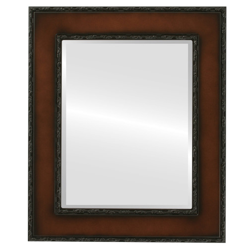 Beveled Mirror - Paris Rectangle Frame - Walnut