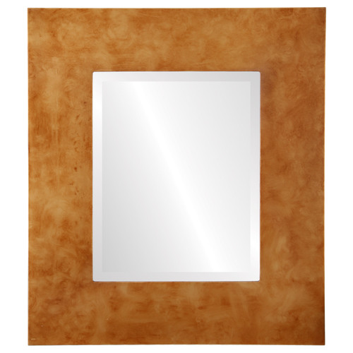 Beveled Mirror - Tribeca Rectangle Frame - Burnished Gold