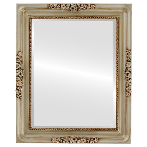 Beveled Mirror - Versailles Rectangle Frame - Silver