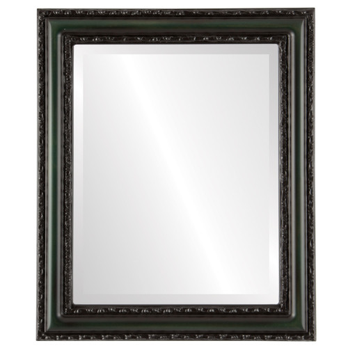 Beveled Mirror - Dorset Rectangle Frame - Hunter Green