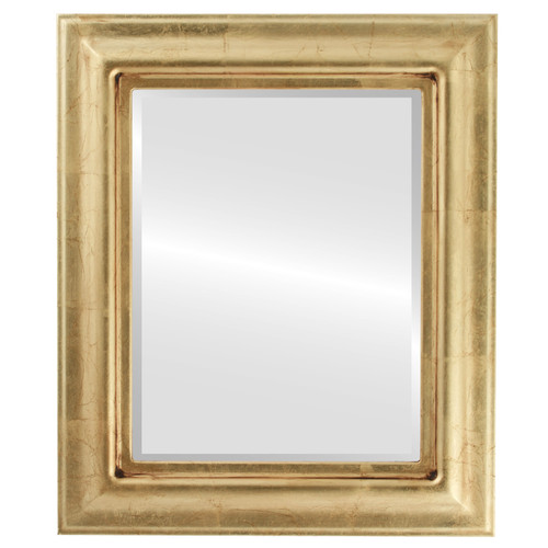 Beveled Mirror - Lancaster Rectangle Frame - Gold Leaf