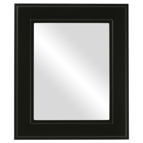 Flat Mirror - Montreal Rectangle Frame - Matte Black
