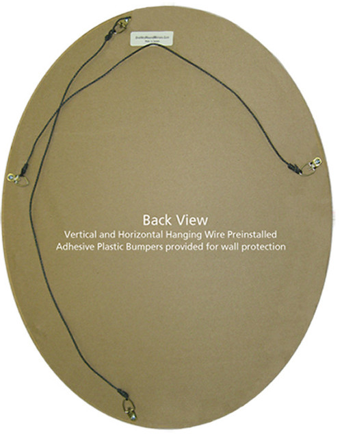Oval Mirror - Back View Oval Mirror - Back View