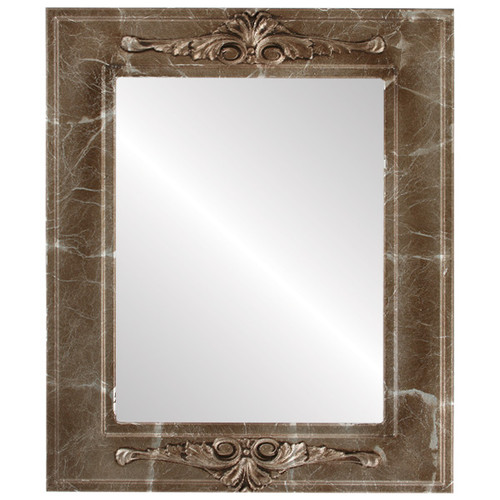 Flat Mirror - Ramino Rectangle Frame - Champagne Silver Flat Mirror - Ramino Rectangle Frame - Champagne Silver