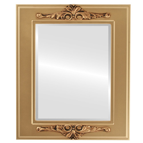 Beveled Mirror - Ramino Rectangle Frame - Desert Gold