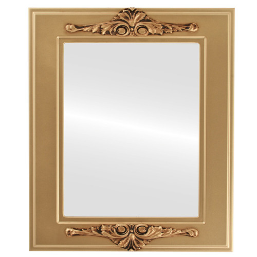 Flat Mirror - Ramino Rectangle Frame - Desert Gold Flat Mirror - Ramino Rectangle Frame - Desert Gold
