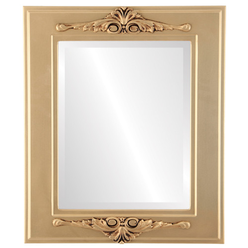Beveled Mirror - Ramino Rectangle Frame - Gold Spray