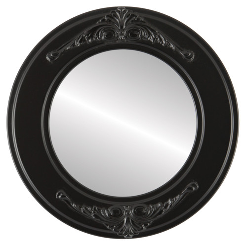 Flat Mirror - Ramino Circle Frame - Matte Black Flat Mirror - Ramino Circle Frame - Matte Black