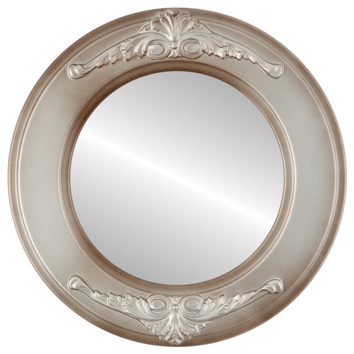 Flat Mirror - Ramino Circle Frame - Silver Shade Flat Mirror - Ramino Circle Frame - Silver Shade