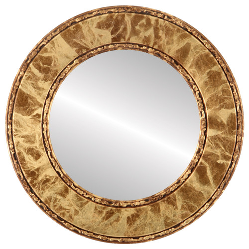 Flat Mirror - Paris Circle Frame - Champagne Gold Flat Mirror - Paris Circle Frame - Champagne Gold