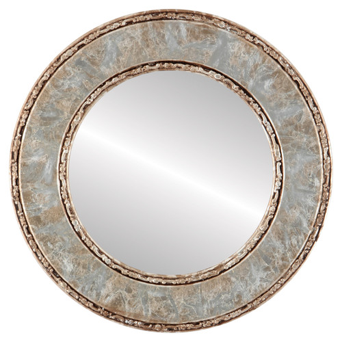Flat Mirror - Paris Circle Frame - Champagne Silver Flat Mirror - Paris Circle Frame - Champagne Silver