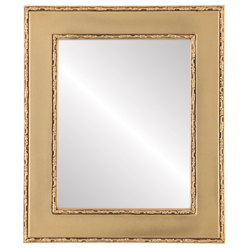 Flat Mirror - Paris Rectangle Frame - Gold Spray Flat Mirror - Paris Rectangle Frame - Gold Spray