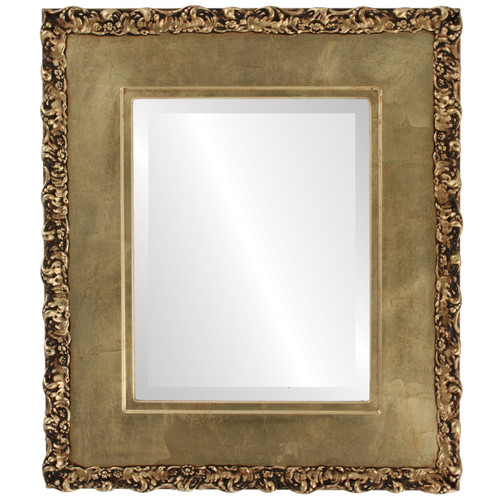 Beveled Mirror - Williamsburg Rectangle Frame - Gold Leaf