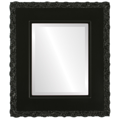 Beveled Mirror - Williamsburg Rectangle Frame - Matte Black