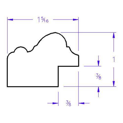 Jefferson Oval - Profile Drawing Jefferson Oval - Profile Drawing
